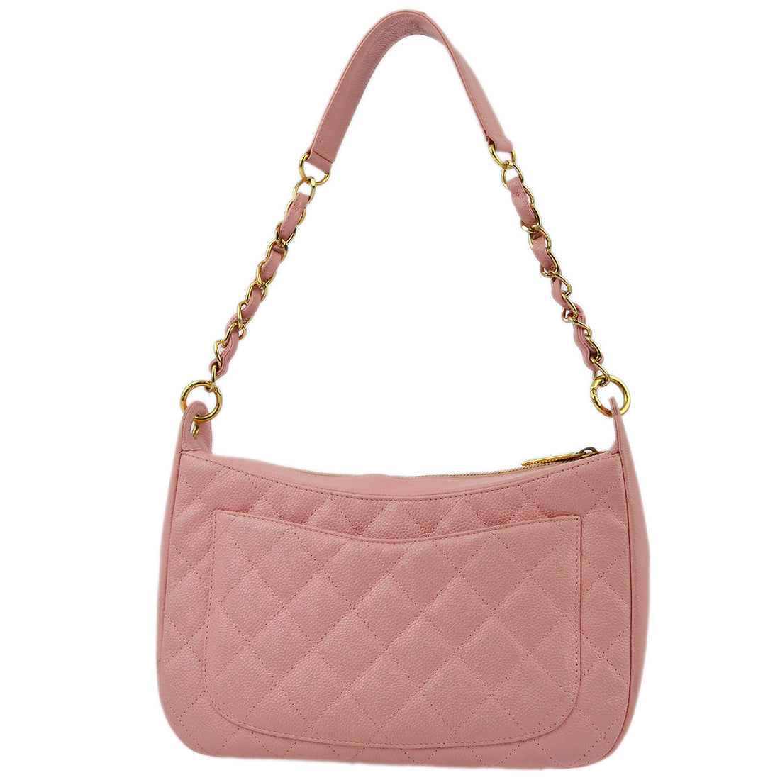 Chanel Pink Caviar Hobo Shoulder Bag
