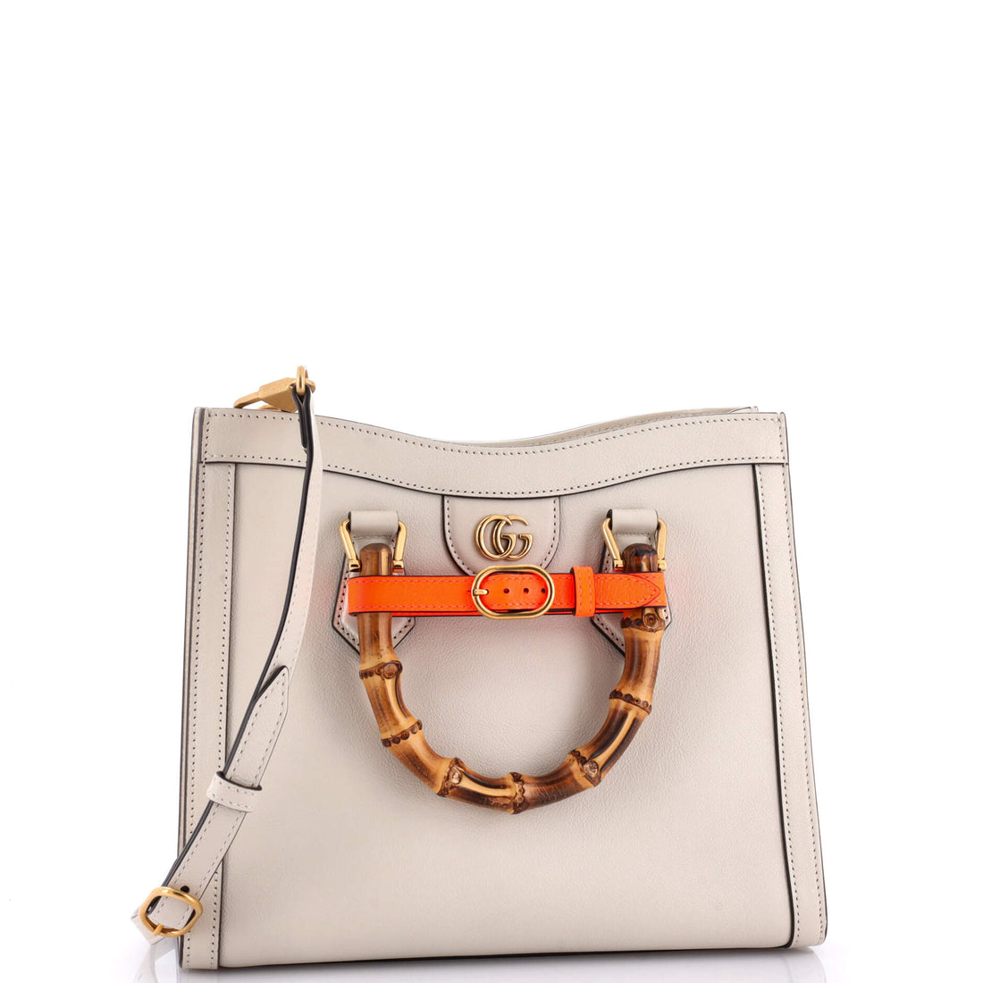 Diana NM Bamboo Handle Tote Leather Small
