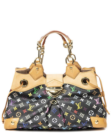 Louis Vuitton Limited Edition Black Monogram Multicolore Canvas Ursula