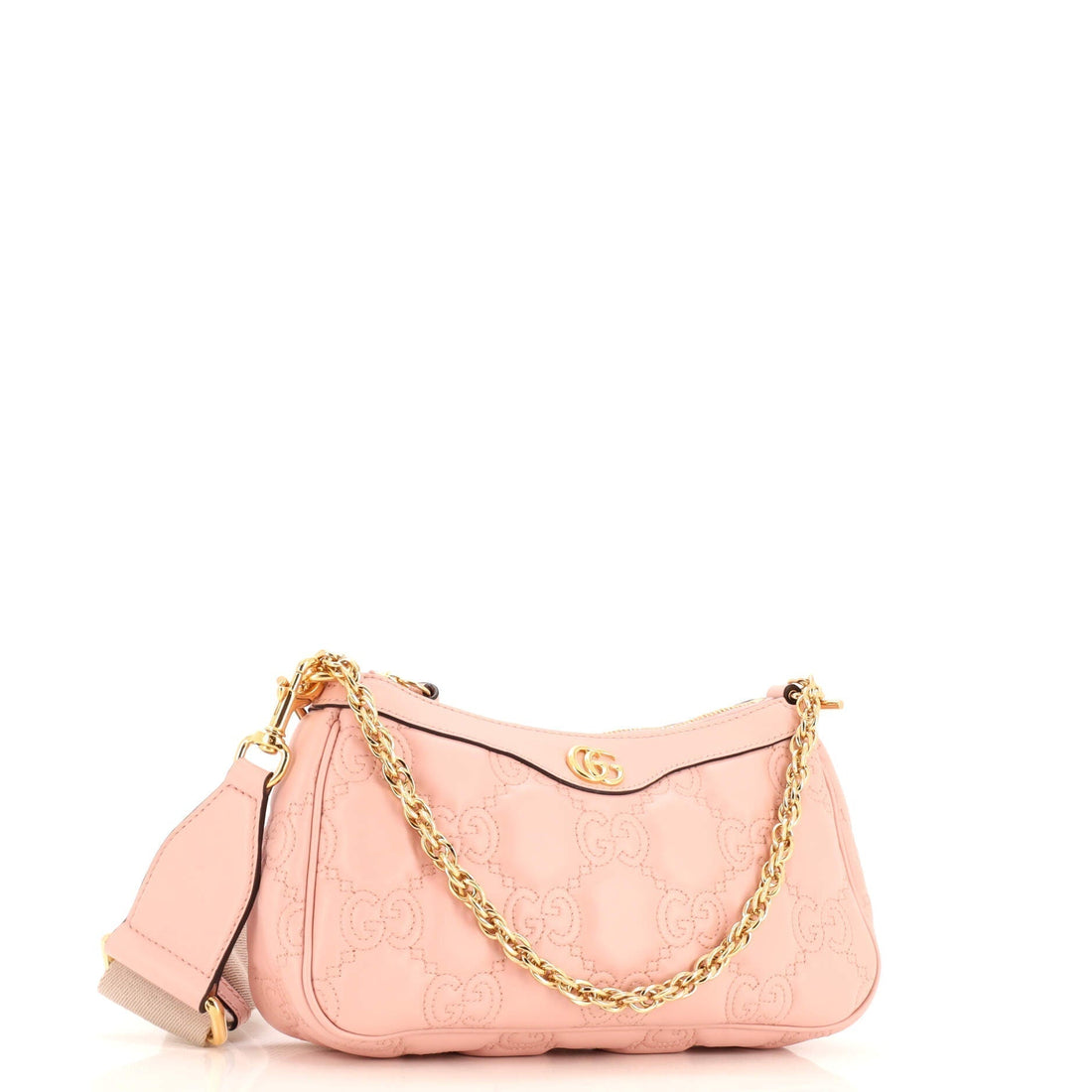 Zip Shoulder Bag GG Embossed Matelasse Leather Mini