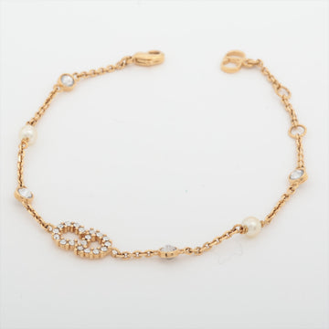 Dior Clair D Lune Crair De Lune Bracelet GP  Line Stone ×  Pearl G Flap