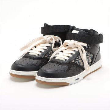 Dior B27 Leather X Fabric High-Cut Sneaker 40 Men Black DC0321 Obrick