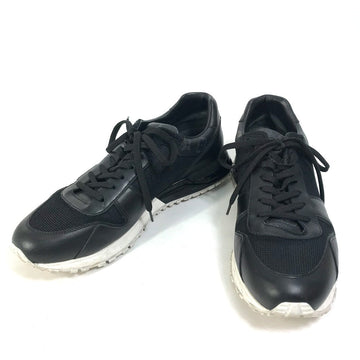 LOUIS VUITTON sneakers 1A5AX2 Canvas/Leather , Monogram Eclipse Canvas black Run away line mens 9 Used