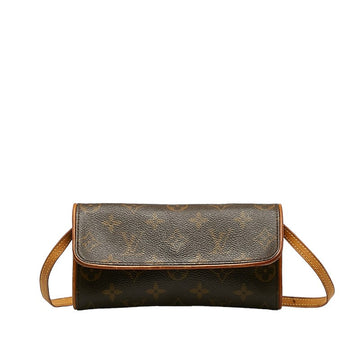 Louis Vuitton Monogram M51854 Shoulder Bag PVC/Leather Brown