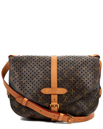 Louis Vuitton Limited Edition Brown Perforated Monogram Canvas Sofia Coppola