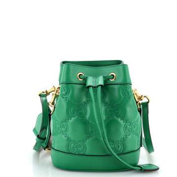 GG Convertible Bucket Bag GG Matelasse Leather Small