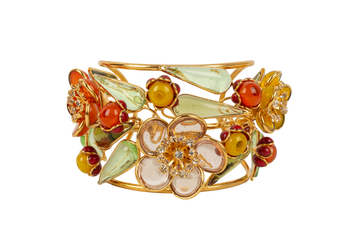 Bracelet manchette fleurs Augustine