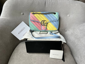 Gucci GG Multicolour Marmont Small Shoulder Bag (RRP £1890)