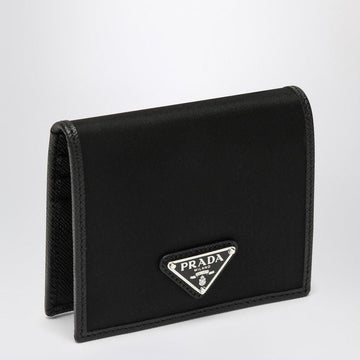 PRADA Compact Nylon and Leather Wallet