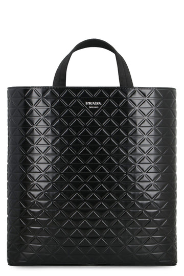 PRADA Smooth Leather Tote Bag - Size 36x38x6 cm