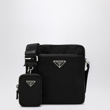 PRADA Mini Cross-Body Handbag with Saffiano Leather Details