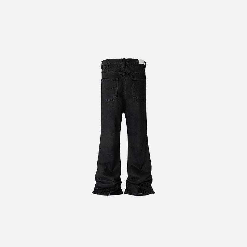 Distressed Baggy Black Jeans