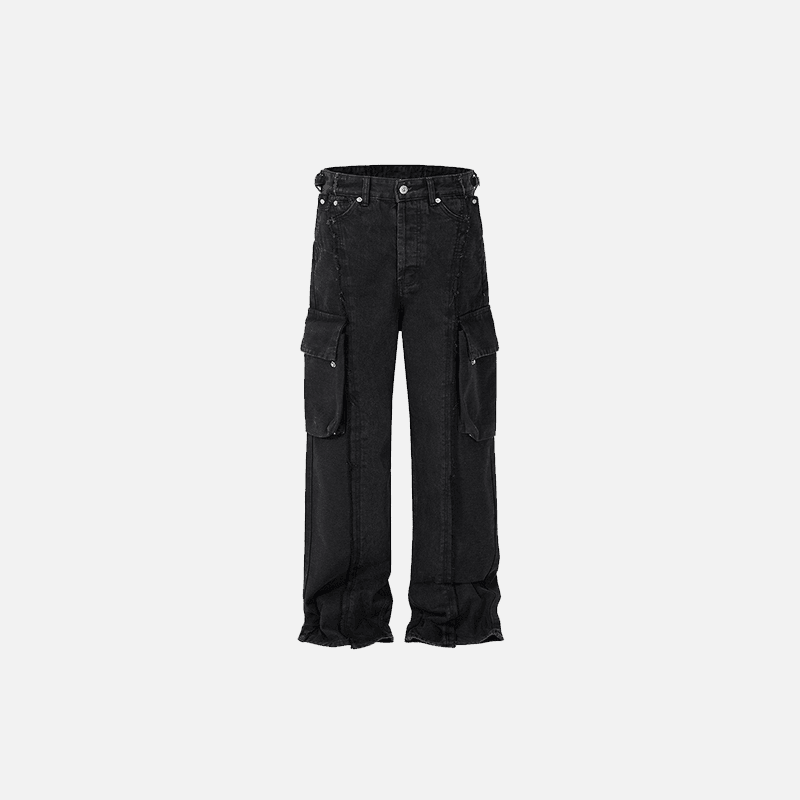 Loose Multi-Pocket Jeans