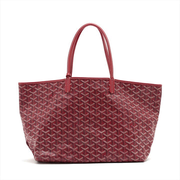 Goyard Saint Louis Goyardine Leather Tote Bag PM Red