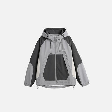 Color Block Windbreaker Jacket