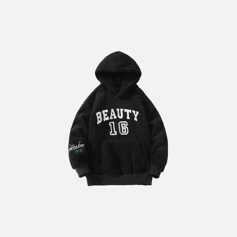 Loose Fluffy Fleece Hoodie