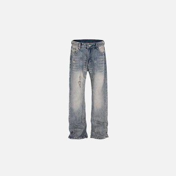 Distressed Dusty Denim Jeans