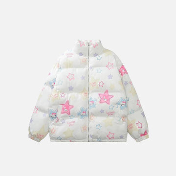 Retro Star Puffer Jacket