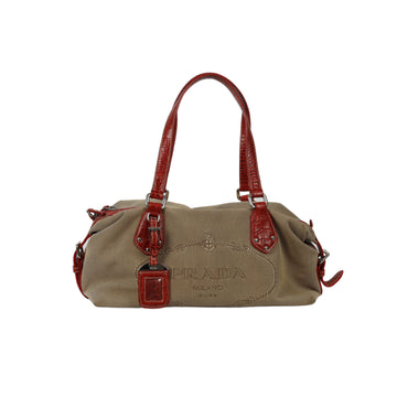 Prada Jacquard Bowling Handbag - '00s