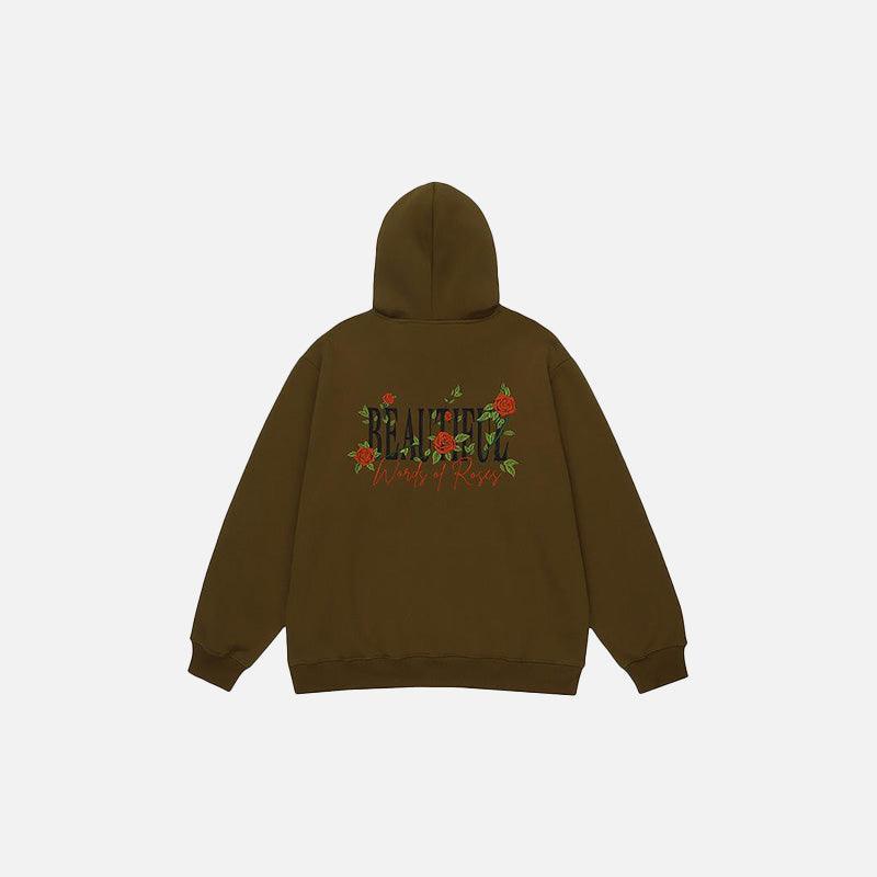 Beautiful Rose Loose Hoodie
