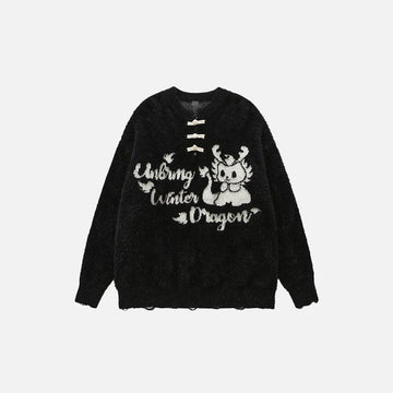 Vintage Loose Dragon Sweater