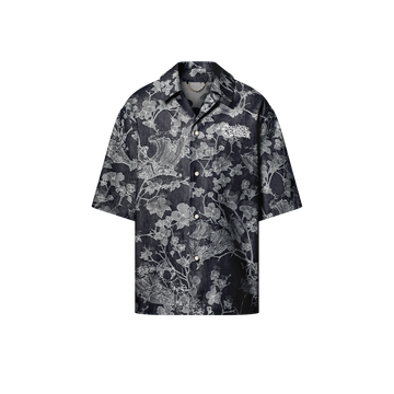 Short-Sleeved Denim Shirt