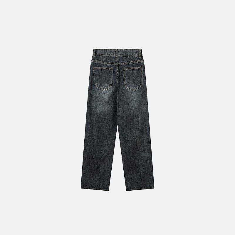 Vintage Side Stripes Drawstring Jeans