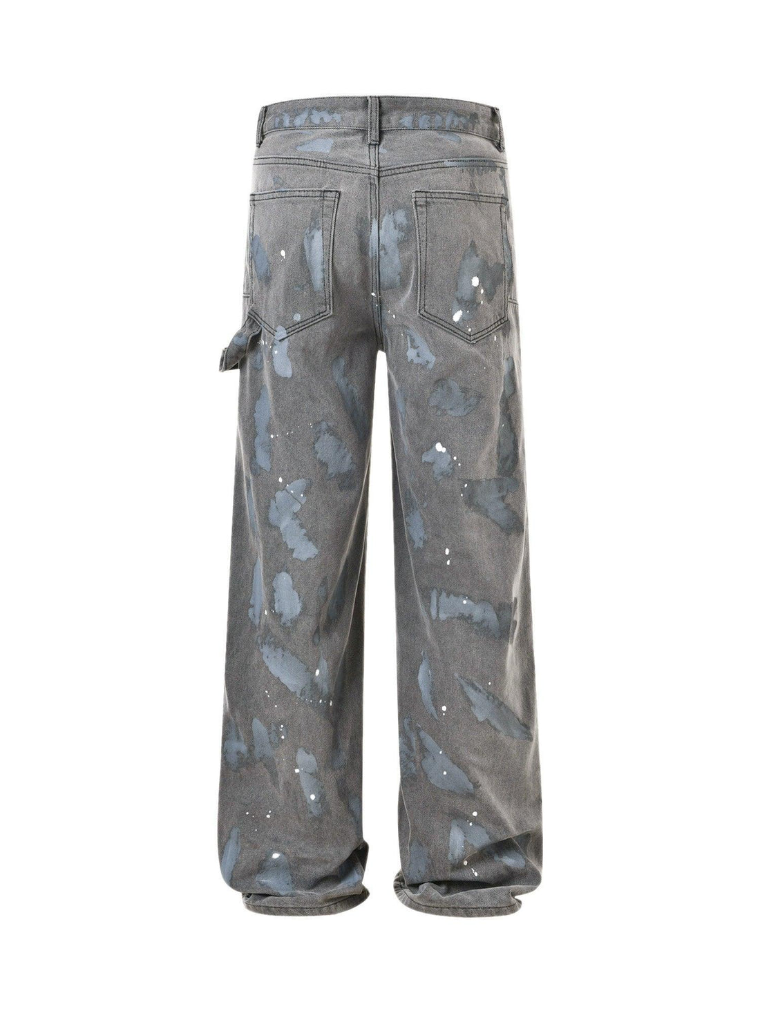 Makersluxe High Street Hip Hop Distressed Washed Jeans