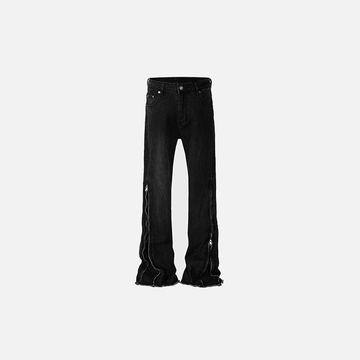 Edgy Black Flared Jeans
