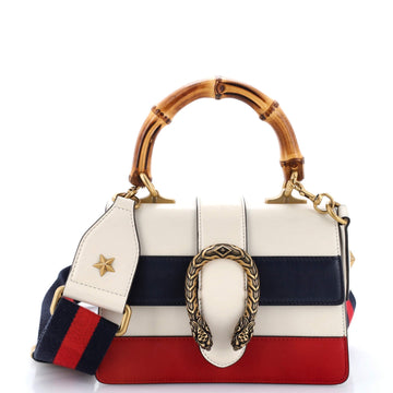 Dionysus Bamboo Top Handle Bag Colorblock Leather Mini
