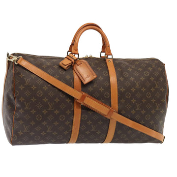 Louis Vuitton Keepall Bandouliere 55  Canvas Travel Bag ()