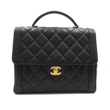 CHANEL Matrasse Handbag Handbag Caviar S  Black Ladies