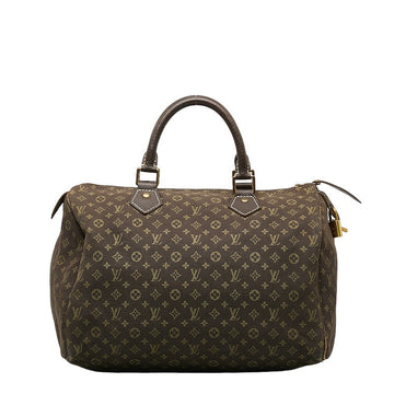 Louis Vuitton Louis Vuitton Monogram Miniature M95224 Handbag Linen/Leather  Brown