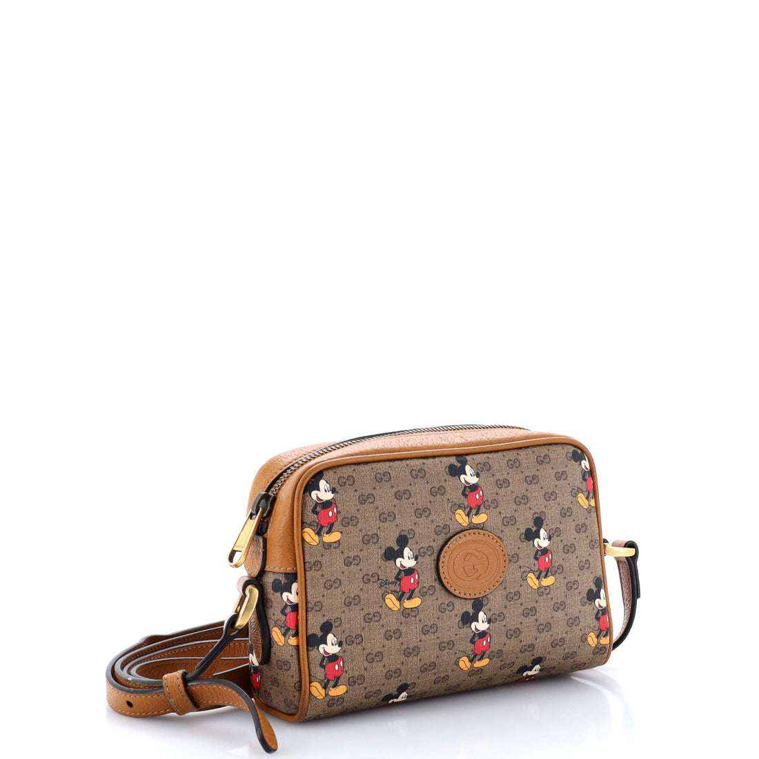 Disney Mickey Mouse Shoulder Bag Printed Mini GG Coated Canvas Mini