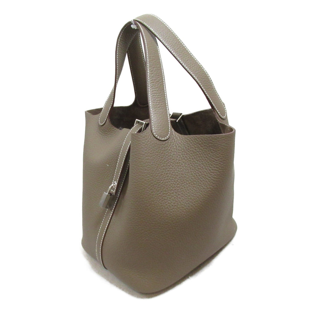 Hermes Hermes Picotin Lock MM Tote Bag Tortoise Bag Leather  Brown