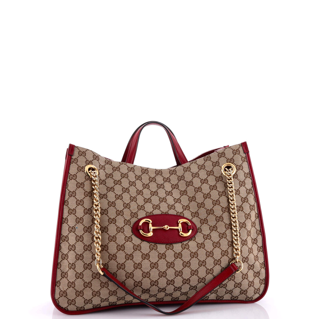 Horsebit 1955 Chain Tote GG Canvas Large