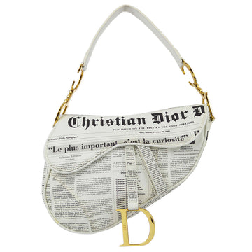 Christian Dior * 2000 John Galliano Medium Newspaper Saddle Bag