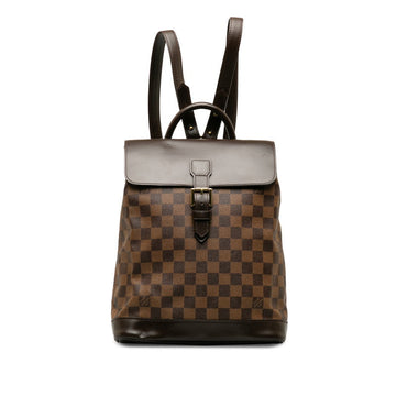 Louis Vuitton Louis Vuitton Damière N51132  Daypack PVC/Leather Brown