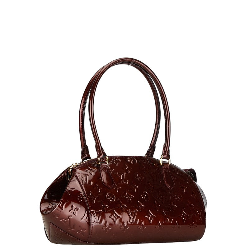 Louis Vuitton Monogram Vernis Sherwood PM Shoulder Bag M91492 Rouge Forest Pearl Patent Leather  Louis Vuitton
