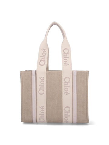 Chloé Women Woody' Medium Tote Bag