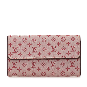 Louis Vuitton Monogram Mini Portefeuille International Long Wallet Long Wallet M92244 Triple Pink Canvas  LOUIS VUITTON