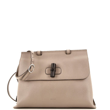 Bamboo Daily Top Handle Bag Leather Medium