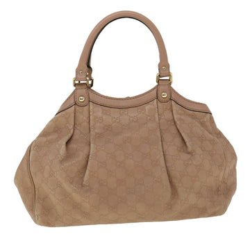 GUCCI GG Canvas Guccissima Hand Bag Pink 30336