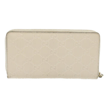 GUCCI GG Canvas Guccissima Long Wallet White 30393