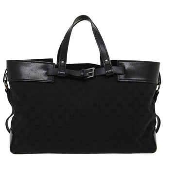 GUCCI GG Canvas Hand Bag Black 30974