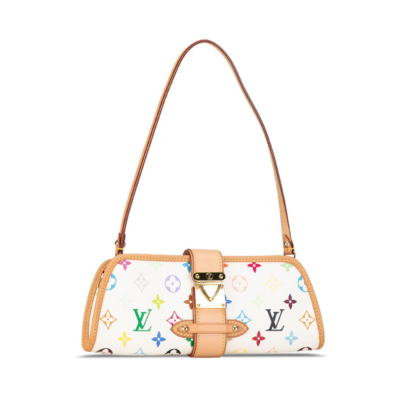 Louis Vuitton Multicolor Shirley Shoulder Bag M40049 Bronze White PVC Leather  Louis Vuitton