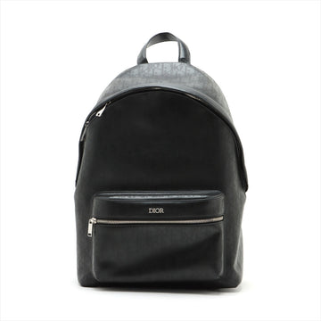 Dior Om Om Leather Backpack/Rack Black
