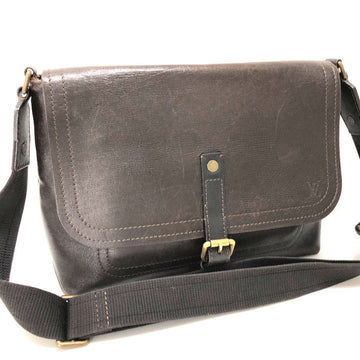 LOUIS VUITTON Shoulder Bag M92994 Utah leather Brown Utah Ohama mens Used