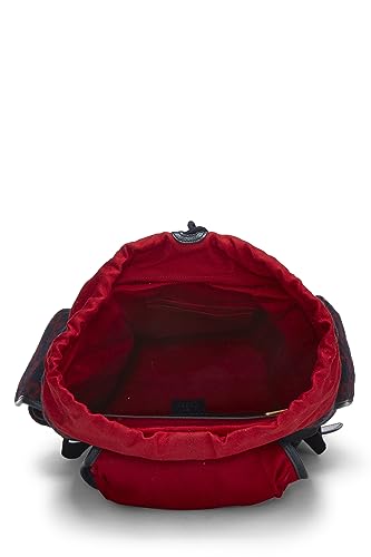 Gucci,  Navy & Red Original GG Wool Backpack, Multi