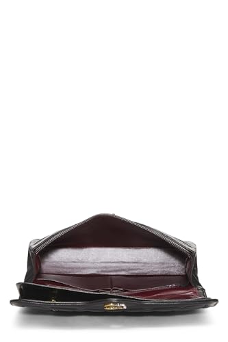 Chanel,  Black Quilted Lambskin Paris Limited Double Flap Jumbo, Black